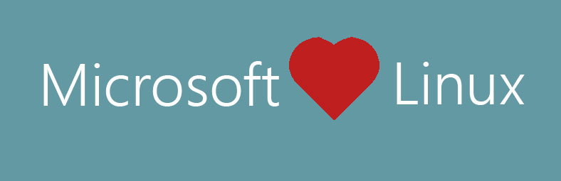 Microsoft heart Linux (Banner)