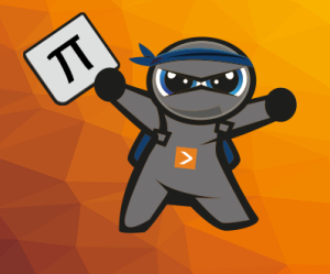 Ninja mit Schild, auf dem ein Pi-Symbol abgebildet ist zur Aufwandsschätzung